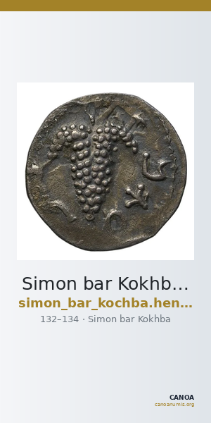Simon bar Kokhba Judaea Hendin 2010 1382 — CANOA