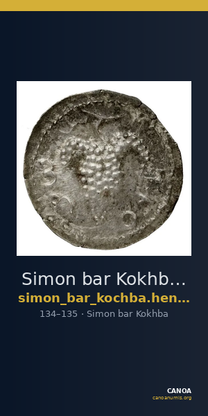 Simon bar Kokhba Judaea Hendin 2010 1435 — CANOA