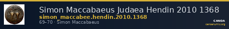 Simon Maccabaeus Judaea Hendin 2010 1368 — CANOA
