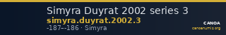 Simyra Duyrat 2002 series 3 — CANOA
