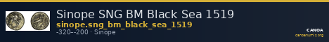 Sinope SNG BM Black Sea 1519 — CANOA