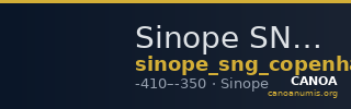 Sinope SNG Copenhagen  298 — CANOA
