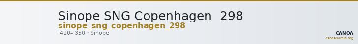 Sinope SNG Copenhagen  298 — CANOA