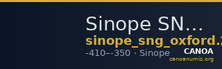 Sinope SNG Oxford 279 — CANOA