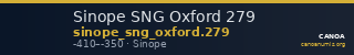 Sinope SNG Oxford 279 — CANOA