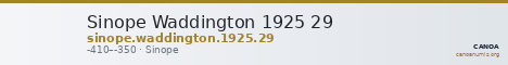 Sinope Waddington 1925 29 — CANOA