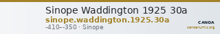 Sinope Waddington 1925 30a — CANOA