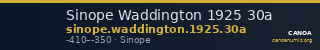 Sinope Waddington 1925 30a — CANOA