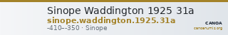 Sinope Waddington 1925 31a — CANOA