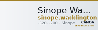 Sinope Waddington 1925 47 — CANOA