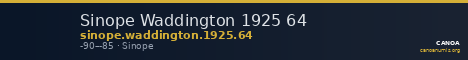 Sinope Waddington 1925 64 — CANOA