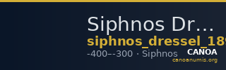 Siphnos Dressel 1898 pp. 216-7, 1411 — CANOA