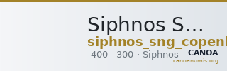 Siphnos SNG Copenhagen Siphnos 747 — CANOA