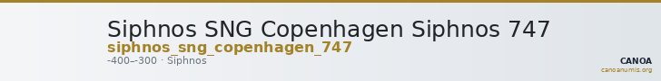 Siphnos SNG Copenhagen Siphnos 747 — CANOA