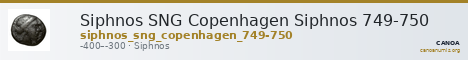 Siphnos SNG Copenhagen Siphnos 749-750 — CANOA