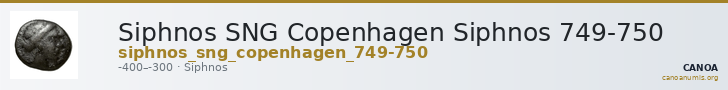 Siphnos SNG Copenhagen Siphnos 749-750 — CANOA