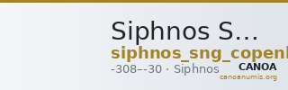 Siphnos SNG Copenhagen Siphnos 751 — CANOA