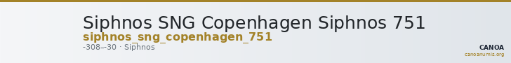 Siphnos SNG Copenhagen Siphnos 751 — CANOA