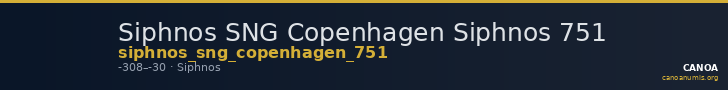 Siphnos SNG Copenhagen Siphnos 751 — CANOA