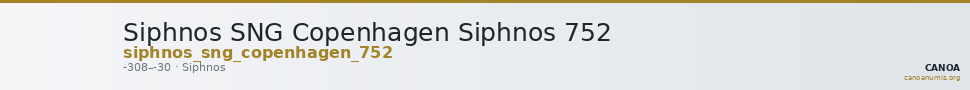 Siphnos SNG Copenhagen Siphnos 752 — CANOA