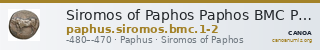Siromos of Paphos Paphos BMC Paphus 1-2 — CANOA