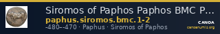Siromos of Paphos Paphos BMC Paphus 1-2 — CANOA