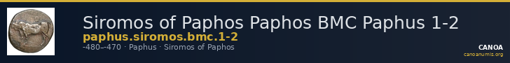 Siromos of Paphos Paphos BMC Paphus 1-2 — CANOA