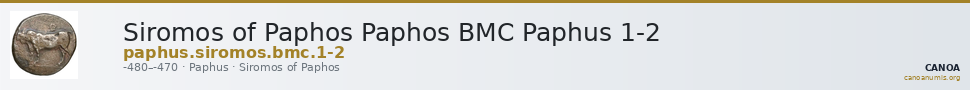 Siromos of Paphos Paphos BMC Paphus 1-2 — CANOA