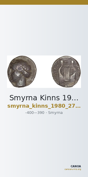Smyrna Kinns 1980 pp. 276-277 — CANOA