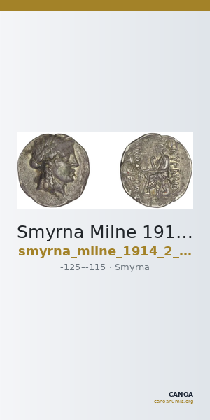 Smyrna Milne 1914 Series 2 drachms — CANOA