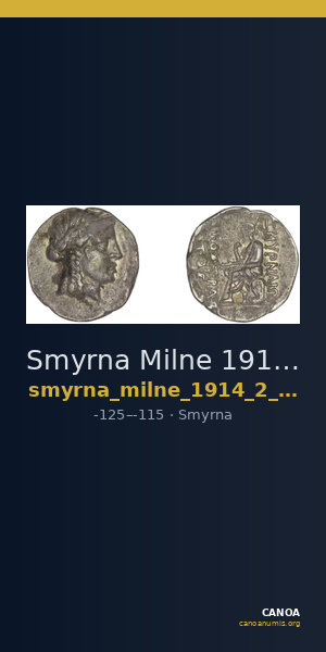 Smyrna Milne 1914 Series 2 drachms — CANOA