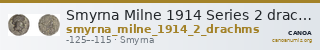 Smyrna Milne 1914 Series 2 drachms — CANOA