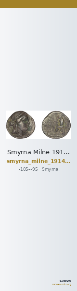 Smyrna Milne 1914 Series 3 drachms — CANOA
