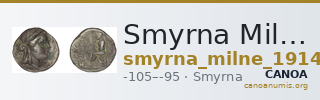 Smyrna Milne 1914 Series 3 drachms — CANOA