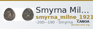 Smyrna Milne 1921 Pl. 3, 2 — CANOA
