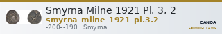 Smyrna Milne 1921 Pl. 3, 2 — CANOA
