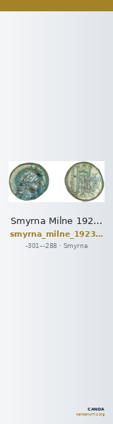 Smyrna Milne 1923 Period I B — CANOA