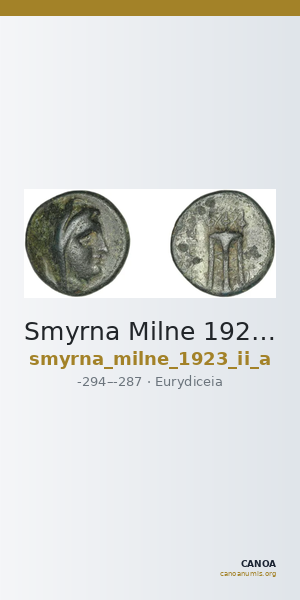Smyrna Milne 1923 Period II A — CANOA