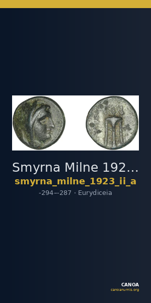 Smyrna Milne 1923 Period II A — CANOA
