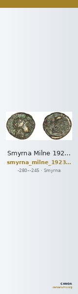Smyrna Milne 1923 Period III B — CANOA