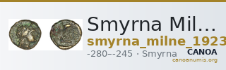 Smyrna Milne 1923 Period III B — CANOA