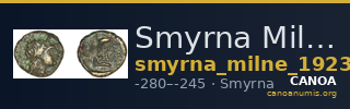 Smyrna Milne 1923 Period III B — CANOA