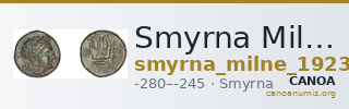 Smyrna Milne 1923 Period III C — CANOA
