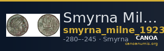 Smyrna Milne 1923 Period III C — CANOA