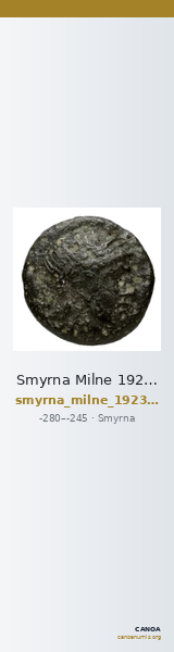 Smyrna Milne 1923 Period III D — CANOA
