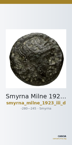 Smyrna Milne 1923 Period III D — CANOA