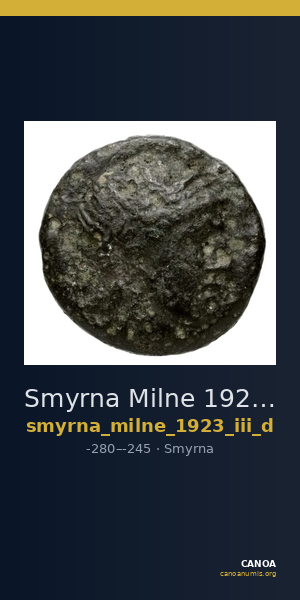 Smyrna Milne 1923 Period III D — CANOA