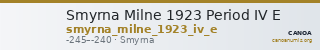 Smyrna Milne 1923 Period IV E — CANOA