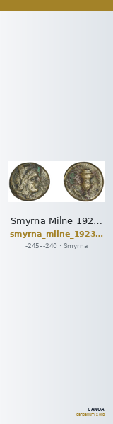 Smyrna Milne 1923 Period IV H — CANOA