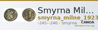Smyrna Milne 1923 Period IV H — CANOA
